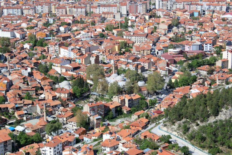 a city with many buildings
